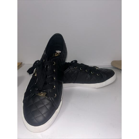 GBG Los Angeles Women's Backer 2 Sneakers, Size 11 Medium Black/Gold, 31147 - Picture 1 of 5